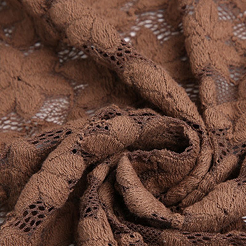 Lace Fabric Dress Polyester Warp Knit for Women's Wear Wholesale Suppl 4